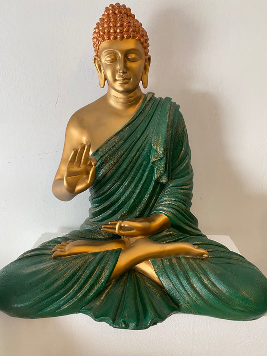 MEDITATING BUDDHA SCULPTURE FOR HOME ENTRANCE AND OFFICE DECOR