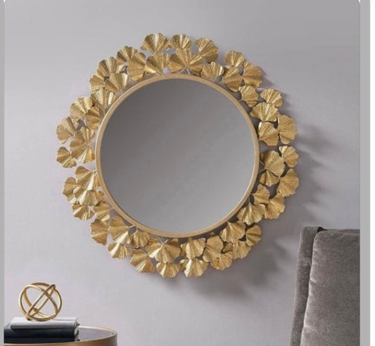 Golden Wall Mirror
