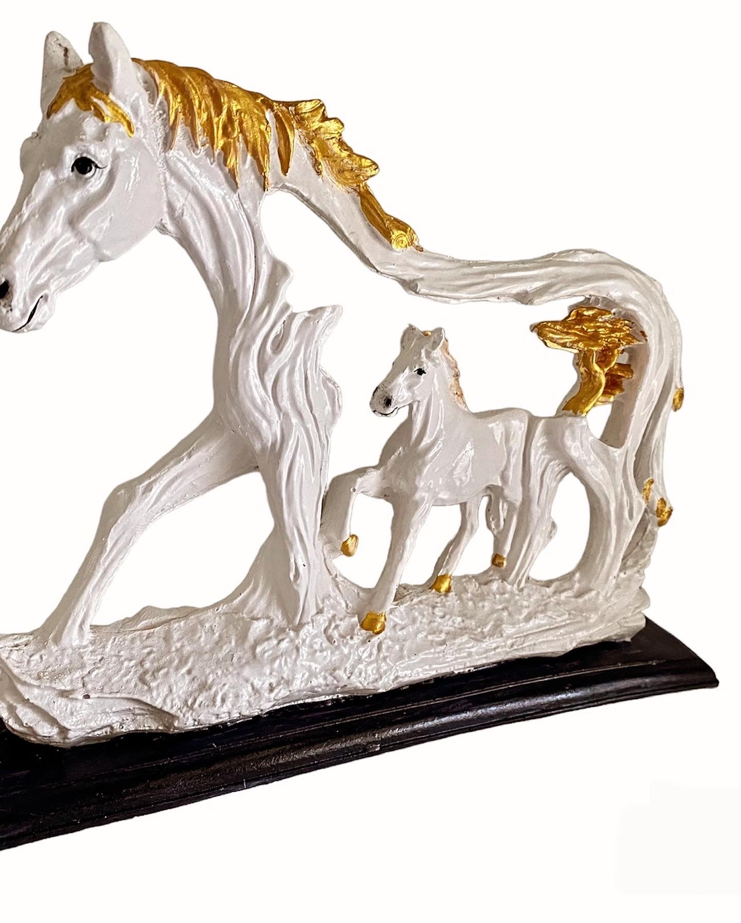 Horse sculptures